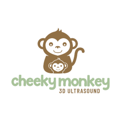 cheeky monkey 3d ultrasound logo